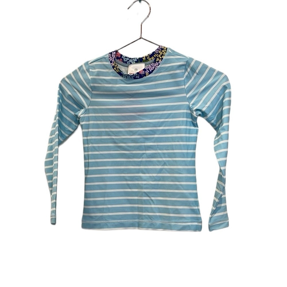 HANNA ANDERSSON Rash Guard Swim Top Long Sleeve Size 120/6